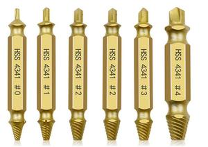 <span class=keywords><strong>Set</strong></span> di punte da trapano rapido HSS a 6 pezzi Kit di rimozione della vite per demolizione facile per viti e estrattori danneggiati di piccole dimensioni - Product Image 4