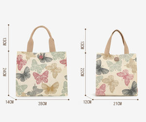 Bolsa refrigeradora con aislamiento lavable reutilizable con impresión de logotipo personalizado, bolsa refrigeradora para llevar el almuerzo para alimentos - Product Image 6