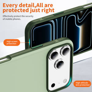 Coque de téléphone mate premium douce pour la peau pour iPhone 17 16 15 14 Series, double couleur, protection anti-chute avec bord antidérapant - Product Image 3