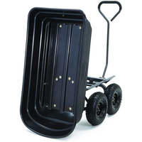 Chariot de jardin robuste en métal à mailles métalliques Shengbo, côtés en maille amovibles, 4 roues, capacité de charge de 75 L, couleurs OEM