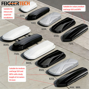 Boîte <span class=keywords><strong>de</strong></span> <span class=keywords><strong>toit</strong></span> pour véhicule Feigeer Tech, plusieurs capacités, étanche, en ABS, universelle, portable, pour SUV, MPV, fourgonnette - Product Image 3