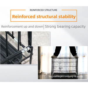 Groothandel Verkoop Van Duurzame Opvouwbare Tweedeurs Grote Hondenkennels Kleine Ijzeren Hondenkooien Voor Huisdieren - Product Image 4