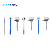 Kit de canules trocariques à usage unique Medeasy pour laparoscopie 5mm 10mm 12mm avec aiguille de Veress laparoscopique jetable