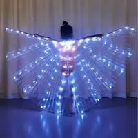 Magnifiques ailes de papillon LED lumineuses, costumes de fée pour adultes et enfants, accessoires de danse pour fêtes