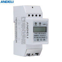 ADM65SC pengukur energi fase tunggal 10-60A 220V ANDELI KWH