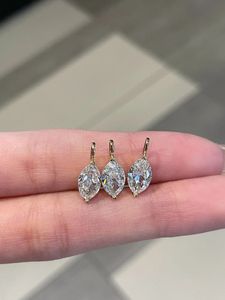 จี้เพชรทรงมาร์คีส์ 1.19 กะรัต ผลิตในห้องปฏิบัติการ ทองคำแท้ 18K ยี่ห้อ Xinfly Custom สำหรับผู้หญิงและผู้ชาย - Product Image 2