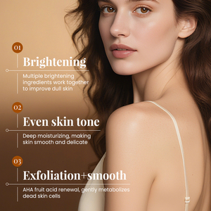 KORMESIC Vente en gros 200ml Lotion corporelle éclaircissante hydratante anti-rides réparatrice au citron AHA - Product Image 3