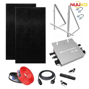 نظام طاقة شمسية من NUUKO ببطارية رصاص w مع شاحن إضاءة منزلي مع شحن للأماكن الخارجية