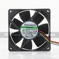 Kipas Pendingin Sunon 5V 24V 48V DC 12V 3.84W AC EC 8020 80X80X20MM 8CM Silent Chassis CPU Power 4-wire MF80201VX-Q000-S99
