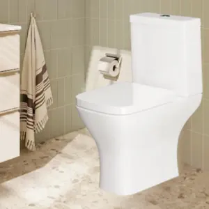 Ceramic supplier sells floor mounted flush toilets and bathroom series with non clogging water traps