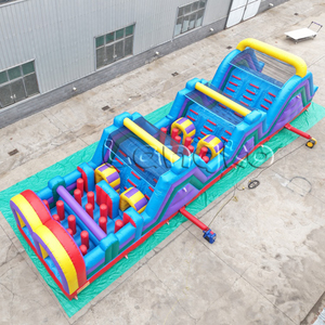 <span class=keywords><strong>Maison</strong></span> gonflable de rebond de prix usine de jeux gonflables commerciaux de PVC de parcours d'obstacles d'amusement extérieur pour des adultes d'enfants - Product Image 5