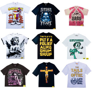 เสื้อยืดพิมพ์ลายคอตตอนแขนสั้นทรงโอเวอร์ไซส์สำหรับผู้ชาย คุณภาพเยี่ยม ปี 2026 เหมาะสำหรับดรอปชิปปิ้ง - Product Image 1