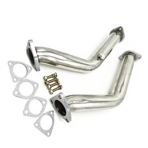 Usine directe 1 paire de tuyaux d'essai d'échappement, échappement en acier inoxydable pour Nissan 350Z 3.5L 2003-2006 <span class=keywords><strong>Infiniti</strong></span> Z33 <span class=keywords><strong>G35</strong></span> <span class=keywords><strong>V35</strong></span> VQ35DE - Product Image 1