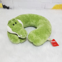 Oreiller de cou multifonctionnel en forme de U pour animaux de la forêt Lion Girafe Voyage Bureau Sieste Voiture Avion