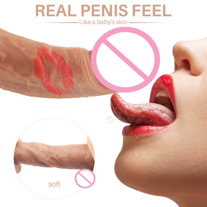 9가지 진동 주파수 7.84인치(20cm) 대형 게이 리얼 페니스 느낌 원격 제어 시뮬레이션 딜도 여성 섹스 토이 바이브레이터 딜도 - Product Image 3