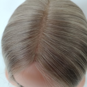 Preço Direto de Fábrica: Topper de Seda 5x7 Polegadas, 16 Polegadas, 50% de Densidade, Cabelo Humano Virgem Natural com Volume Extra, Renda HD Fina - Product Image 6
