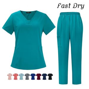 Custom logo Uniform <b>Sets</b> for Women Men Scrubs <b>Set</b> Nurse Uniforms for Hospital <b>Doctor</b> Medical Fabric Hospital Work Uniform <b>Set</b> - Product Image 2