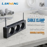 Pince à câble triple droite LANWANG FJGW3 en matériau SMC FRP en fibre de verre robuste pour câble haute tension, 45~170mm