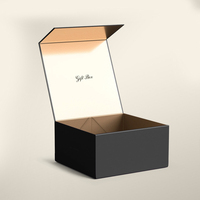 Caja magnética rígida dura de papel de cartón reciclable de tamaño personalizado, caja de regalo magnética plegable de lujo con tapa magnética