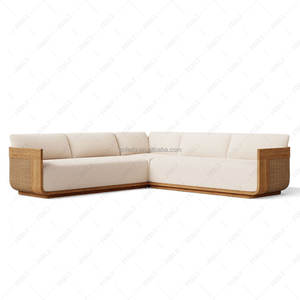 أريكة FERLY العصرية ذات التصميم الإبداعي الفاخر، أريكة قماشية بذراع أيسر على شكل حرف L، مناسبة للفنادق والفيلات والنوادي، يمكن تخصيصها - Product Image 4