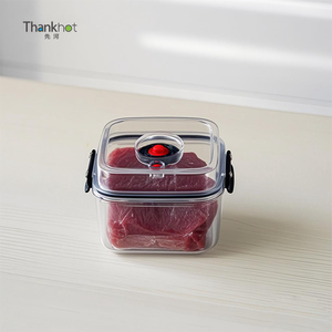 Thankhot cổ điển hình chữ nhật kín thực phẩm lưu trữ container BPA free nhựa trong suốt Canister nhà bếp khác nhau container - Product Image 2