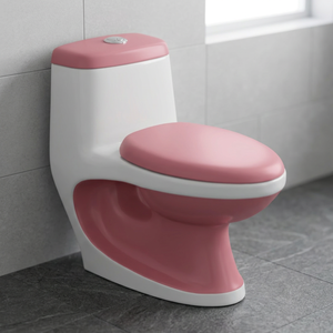 Producto de artículos sanitarios a todo Color, modelo Cally, inodoro de una pieza en blanco y negro, inodoro disponible en varios colores - Product Image 4