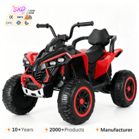 Quad électrique pour enfants, tout-terrain, rechargeable, télécommandé, en plastique, jouet pour garçons et filles