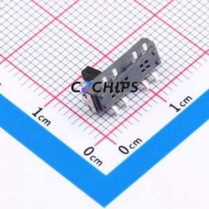 HX MST-23D18G4-BD Slide Switch SMD,13x3.5mm Switch Double Pole Three Throw Rectangle Pin Header SMD Tab Vertical Mount - Product Image 2