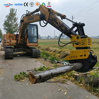 Aksesoris Kehutanan Serbaguna: Penjepit Gergaji Excavator untuk Menggenggam dan Menebuk Kayu