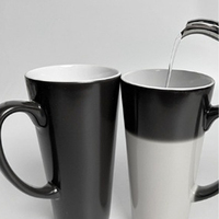 Logo personnalisé eau chaude couleur changeante tasses à café en gros 11 Oz tasse à café en céramique