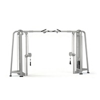 Máquina de Poleas Comercial para Gimnasio, Equipo de Entrenamiento Funcional con Doble Pila de Pesas Ajustable