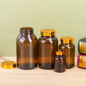 60 ml Reagent Bottle Hdpe Child Resistant Wide Mouth Amber Pink Glass Reagent Bottle Apothecary <strong>Chemist</strong> Jar Brown Flask - Product Image 4