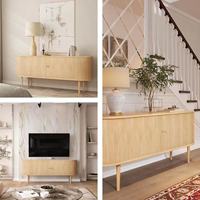 Furnitur Ruang Tamu Modern Eropa Amerika, Kustomisasi, Laris Manis, Langsung dari Pabrik, Kabinet TV Panel, Konsol Penyimpanan