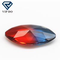 Tomy — pierres précieuses à facettes 5x10mm-10x20mm, synthétique, tourmaline, en vrac, technologie mixte et multicolore, verre de cristal