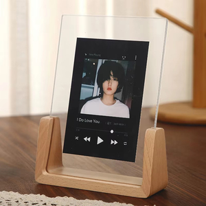 Manufacturer Custom Wholesale <b>Table</b> <b>Walnut</b> Picture Frame U-Shaped Creative Acrylic Photo Frame - Product Image 4