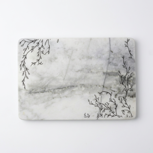 Planche à découper en marbre DnU Craft, rectangulaire, antidérapante, lavable au lave-vaisselle, emballage individuel - Product Image 1