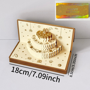 Nouvelle Arrivée Populaire : Carte <span class=keywords><strong>d</strong></span>'<span class=keywords><strong>Anniversaire</strong></span> 3D Pliante avec Enveloppes Rouges – Vœux Chaleureux pour Cadeau <span class=keywords><strong>d</strong></span>'<span class=keywords><strong>Anniversaire</strong></span> et Enveloppe Porte-Bonheur pour Argent - Product Image 5