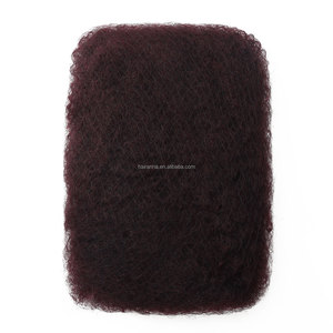 ANNA 4CW 99J 100% Cheveux Humains Afro Kinky Bulk <span class=keywords><strong>Hair</strong></span> 50g Extensions de Cheveux pour <span class=keywords><strong>Femme</strong></span> - Product Image 2