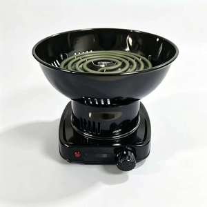 Encendedor de carbón eléctrico con temperatura ajustable para shisha, calentador de carbón para cachimba, cuenco metálico para shisha, ideal para bares y salones. - Product Image 1