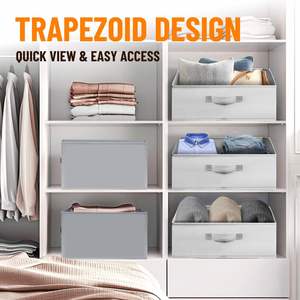 Modern Non-Woven Desktop Organizer Fabric <b>Drawer</b> <b>Storage</b> <b>Box</b> Flexible Design Lidless Clothing Miscellaneous Sorting Organizer - Product Image 5
