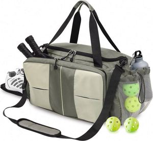 Échantillon gratuit, vente en gros d'usine, sac de sport personnalisé avec logo, imperméable, avec sangle et compartiment pour chaussures, pour hommes et femmes, sac de pickleball - Product Image 1