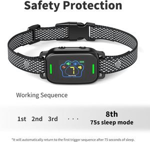 Nuevo Collar Antiladridos Recargable para Perros, Diseño Patentado, de Plástico, con Vibración y Pantalla a Color - Product Image 5