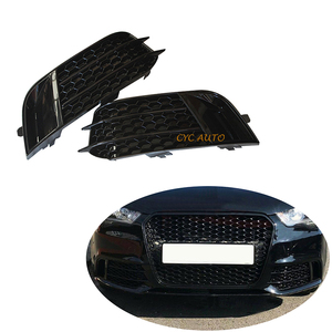 Nouvelle calandre inférieure de pare-chocs avant style RS1 en ABS noir et argent avec cache de feux antibrouillard pour <span class=keywords><strong>Audi</strong></span> A1 <span class=keywords><strong>S1</strong></span> 8X 2013-2015 - Product Image 4