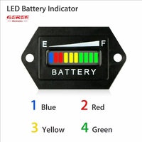 Indicateur de batterie au plomb rhomboïde 24/36/48 volts pour accessoires électriques Analyseur de batterie testeur avec affichage tricolore