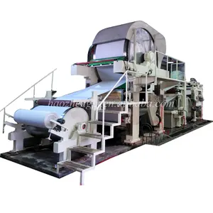 Máquina de fabricación de rollos de papel higiénico, línea de producción de papel higiénico de pulpa virgen de 5-10 toneladas/día, para servilletas Jumbo