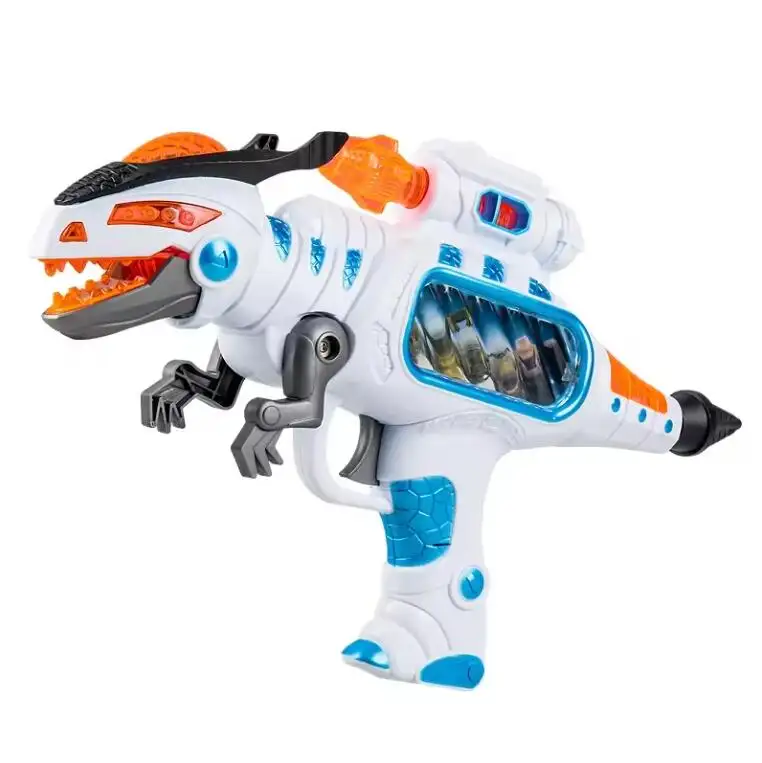 Elektrikli dinozor oyuncak tabanca yanıp sönen ışık-up ve ses titreşimli oyuncak silah çocuklar için