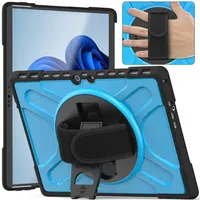 Étui pour tablette Microsoft Surface Pro 11/10/9/8/13/12.3/7/6/5/4 pouces, étui pour ordinateur portable rotatif à 360 degrés, résistant aux chocs, pour Surface Go 4/3/2
