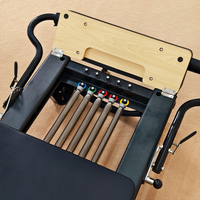 Reformer de Pilates de Aleación de Aluminio de Alta Resistencia con Barra Deslizante para Pies, Equipo Profesional para Entrenamiento en Estudio y en Casa