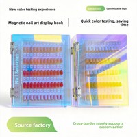Livre d'affichage magnétique pour nail art, nuancier coloré, tableau de couleurs pour ongles, outil de maquette, modèle A-037, direct usine
