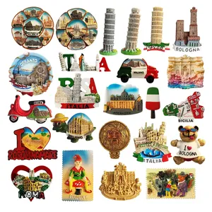 Imán de Resina 3D de Italia para Refrigerador, Torre de Pisa, <span class=keywords><strong>Roma</strong></span>, Fuente de Trevi, Recuerdo Turístico, Imán para Refrigerador, Decoración de Viaje por Europa, Regalo - Product Image 1